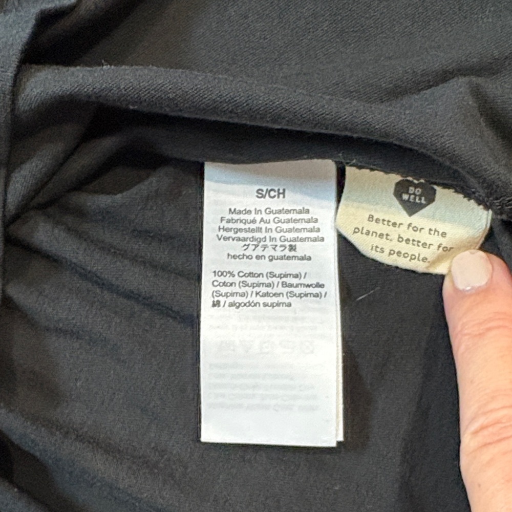 Madewell Black V-Neck Short Sleeve Top - Picture 3 of 9